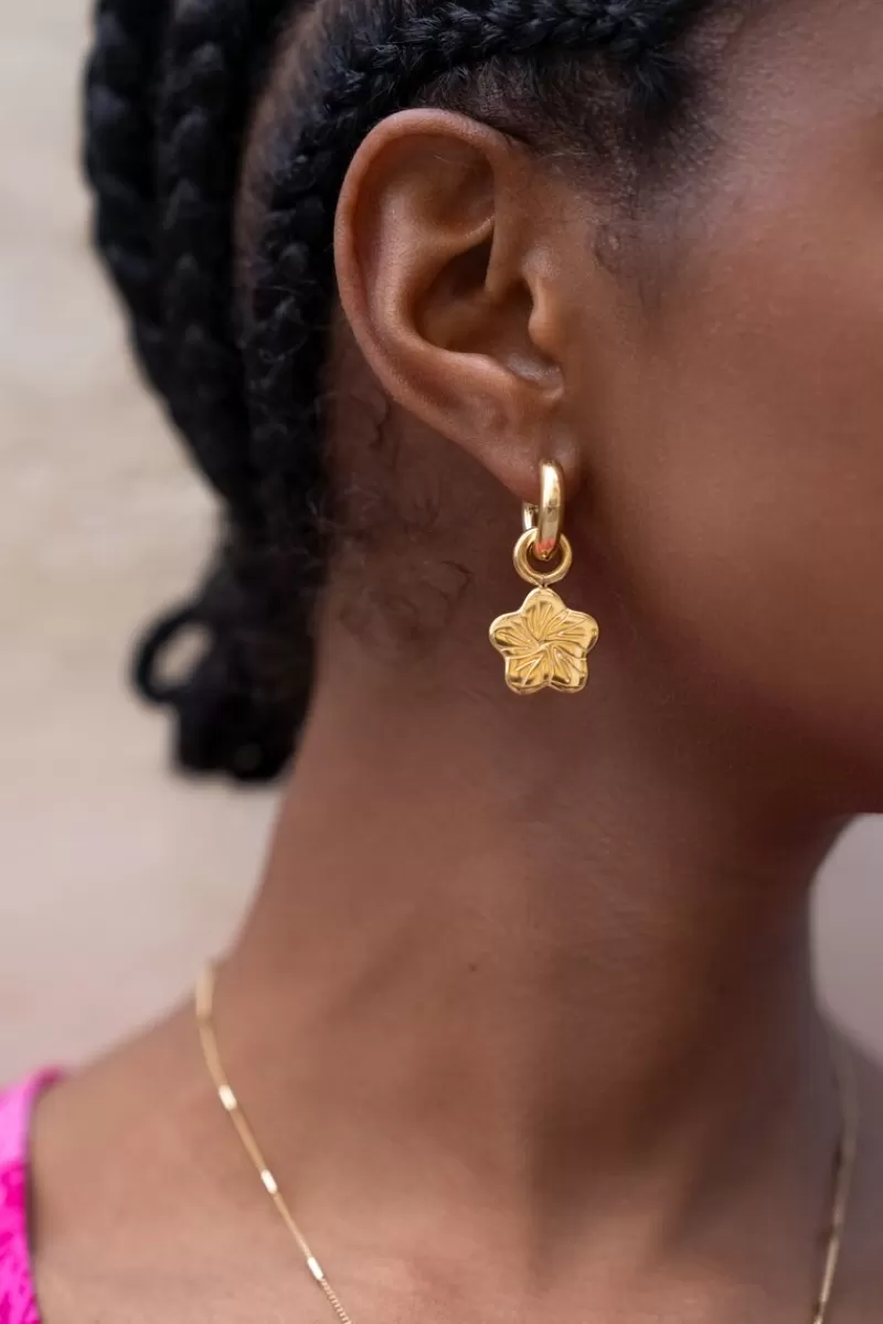 My Jewellery Boucles D'oreilles Art Avec Fleur