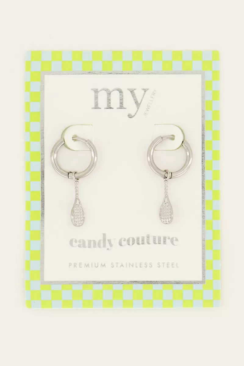 My Jewellery Boucles D'oreilles Avec “Candy Couture” Raquettes De Tennis