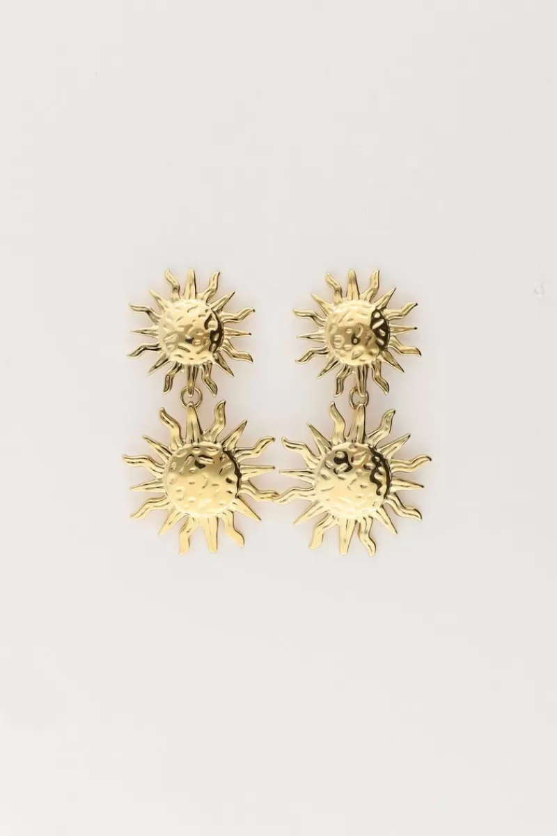 My Jewellery Boucles D'oreilles Avec Deux Soleils