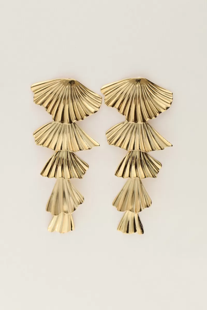 My Jewellery Boucles D'oreilles Avec Feuilles