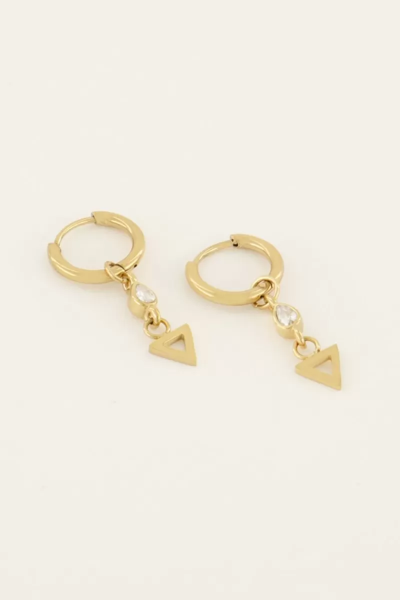 My Jewellery Boucles D’oreilles Avec Goutte Et Triangle