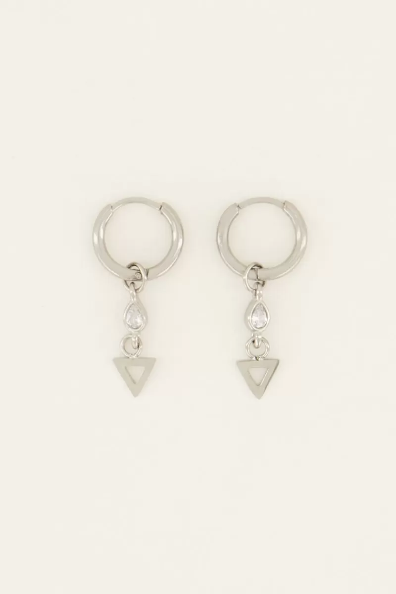 My Jewellery Boucles D’oreilles Avec Goutte Et Triangle