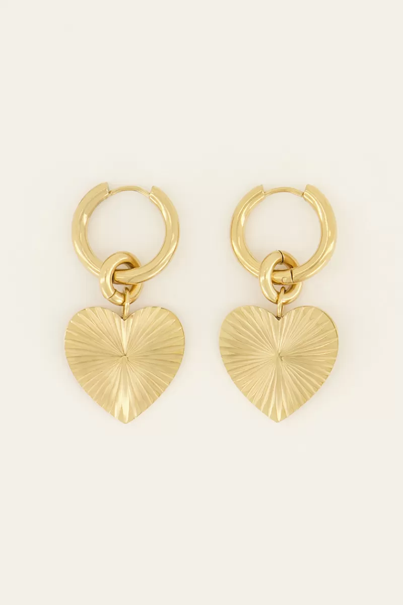 My Jewellery Boucles D'oreilles Avec Pendentif Cœur