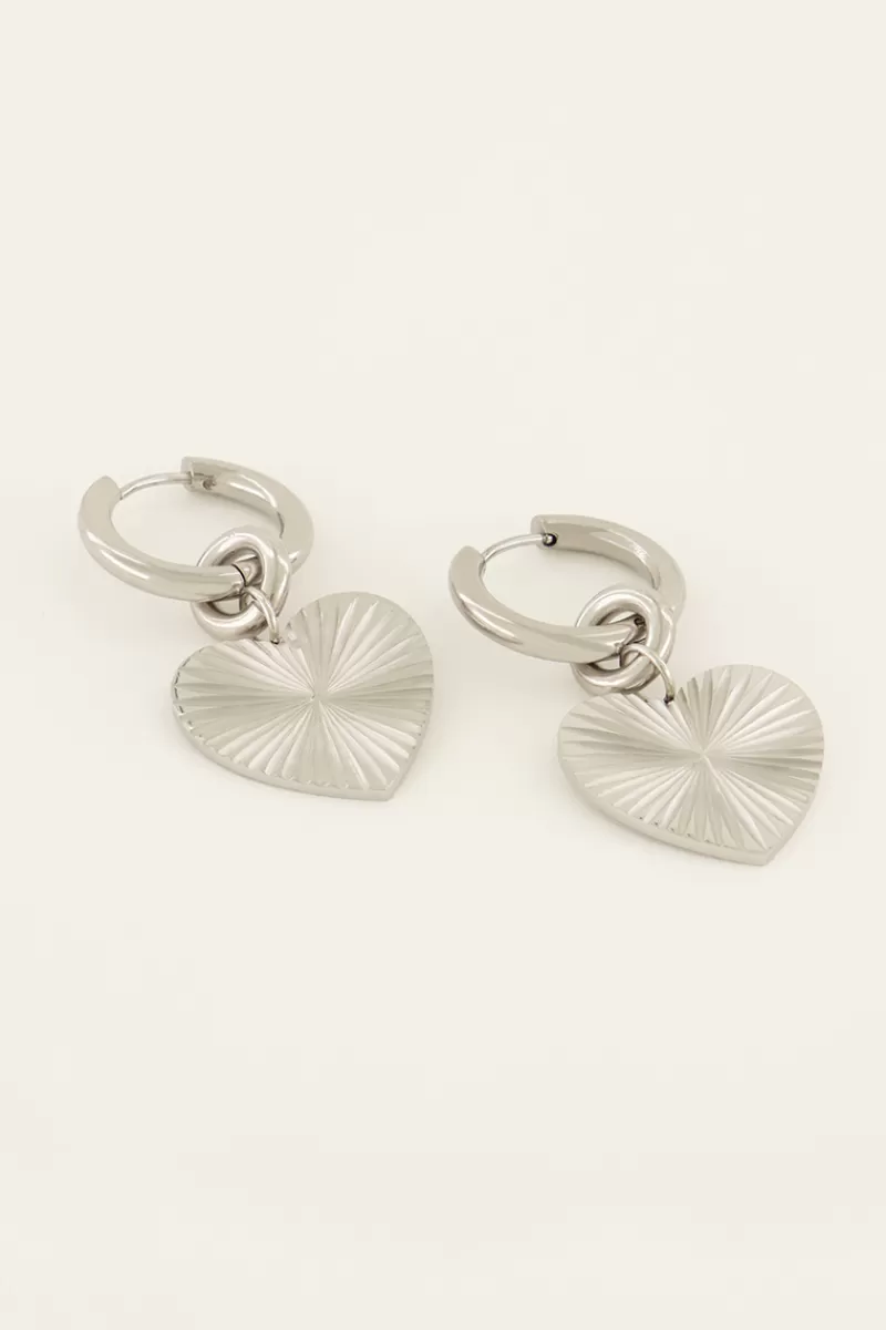 My Jewellery Boucles D'oreilles Avec Pendentif Cœur