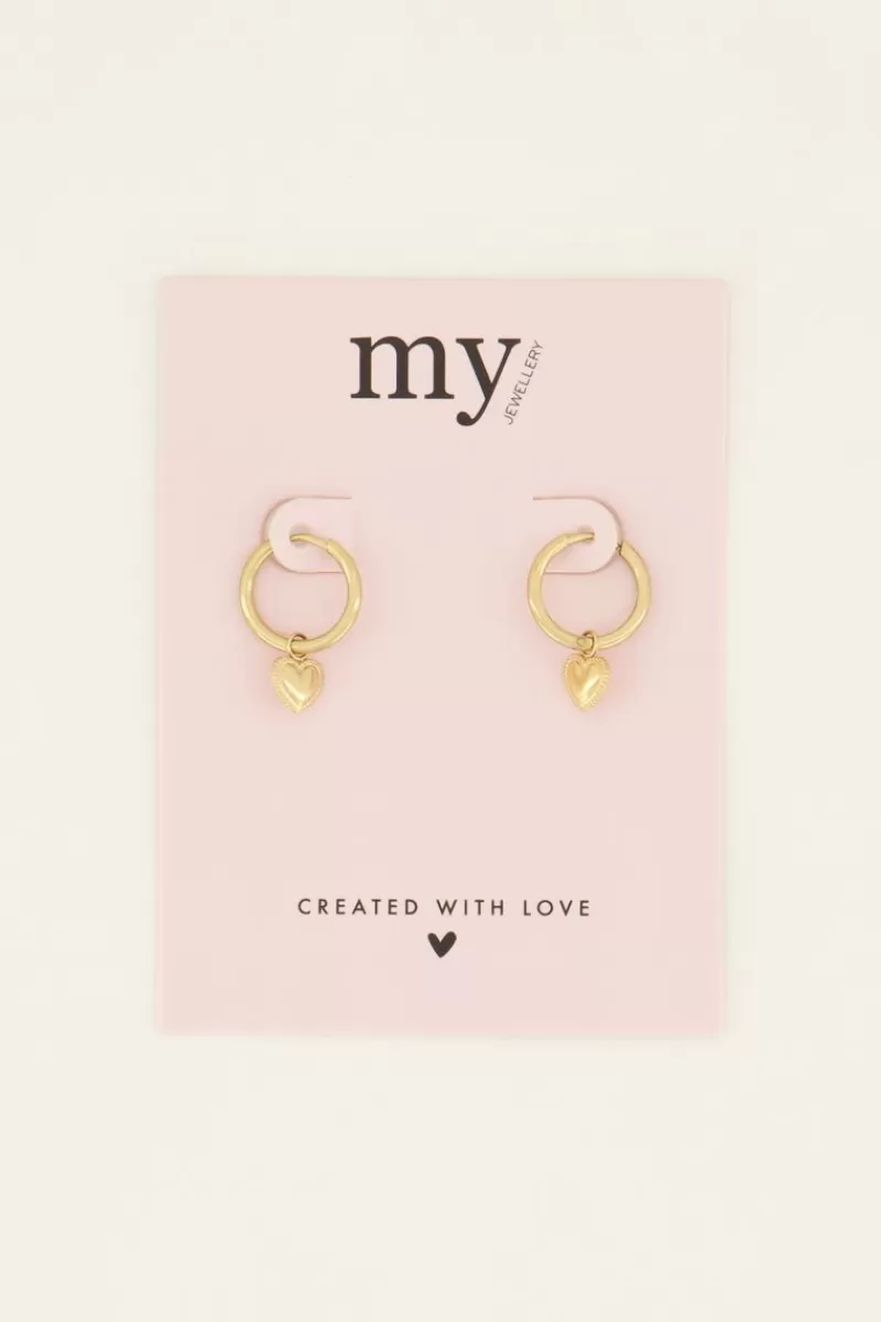 My Jewellery Boucles D’oreilles Avec Pendentif En Cœur