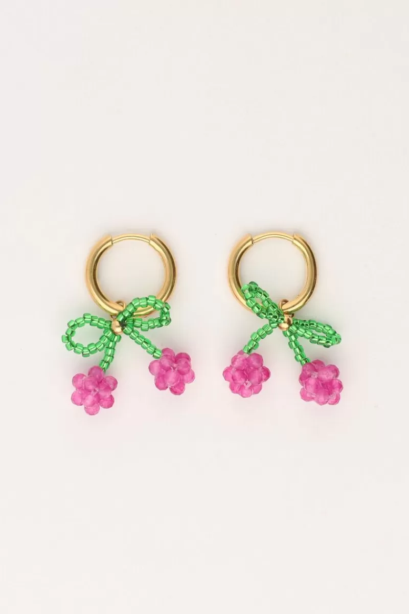 My Jewellery Boucles D'oreilles Avec Perles Cerise