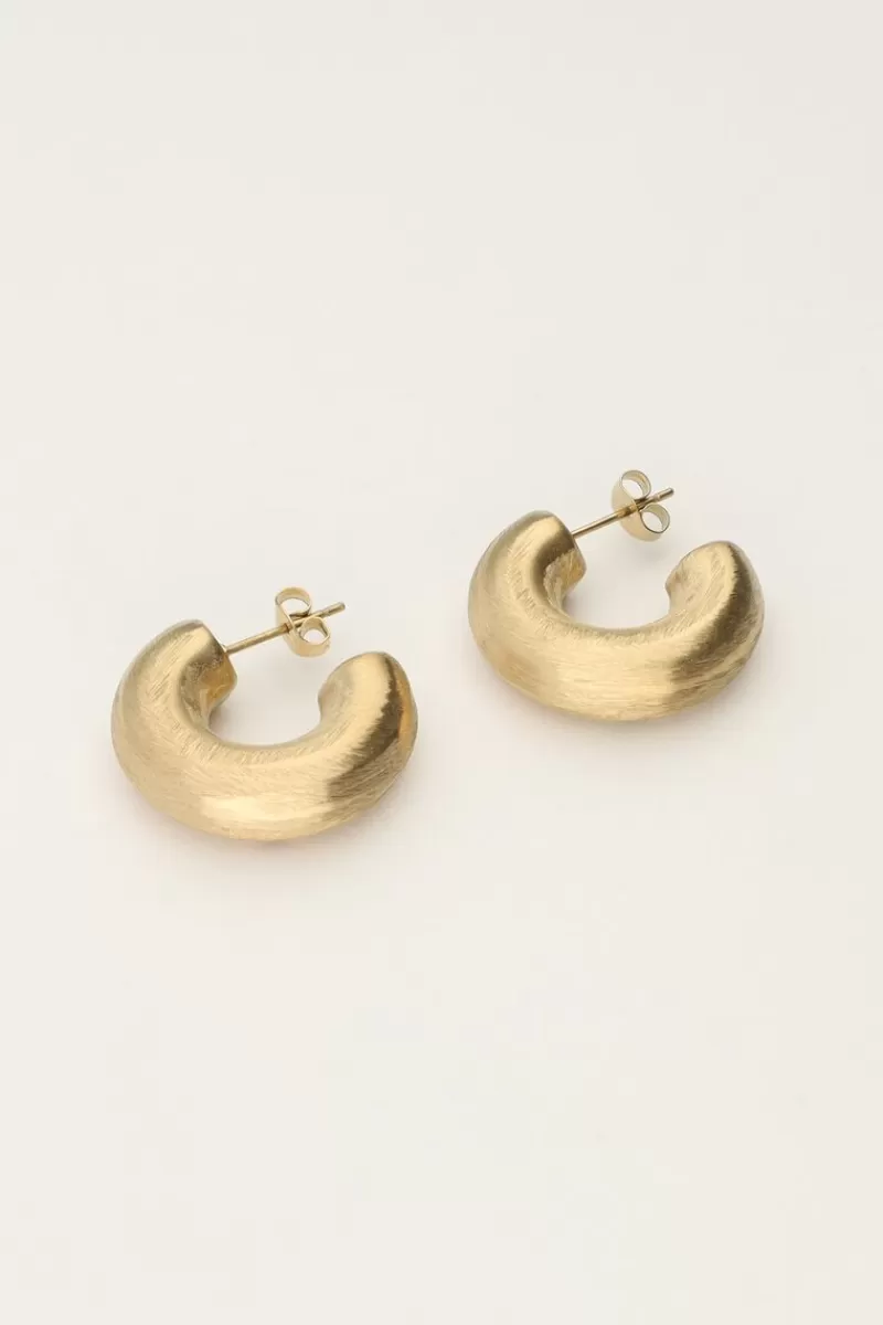 My Jewellery Boucles D'oreilles Avec Texture Mate