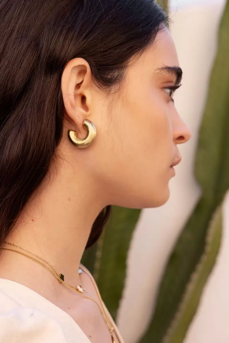 My Jewellery Boucles D'oreilles Avec Texture Mate