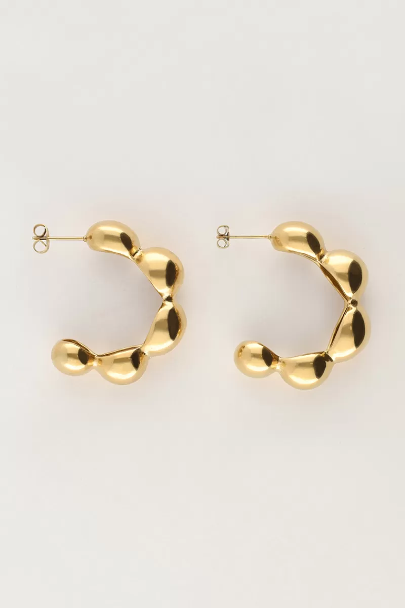 My Jewellery Boucles D'oreilles Bold à Grande Bulle