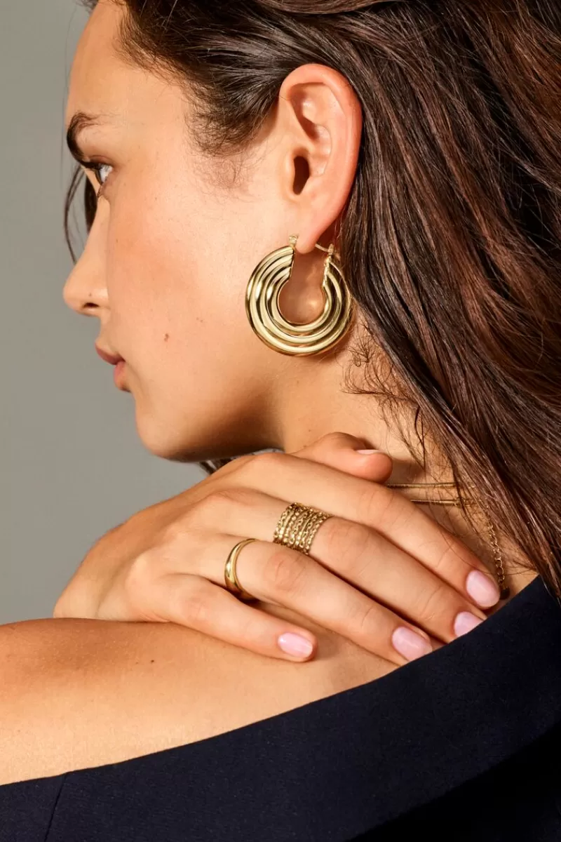 My Jewellery Boucles D'oreilles Bold Avec Disque