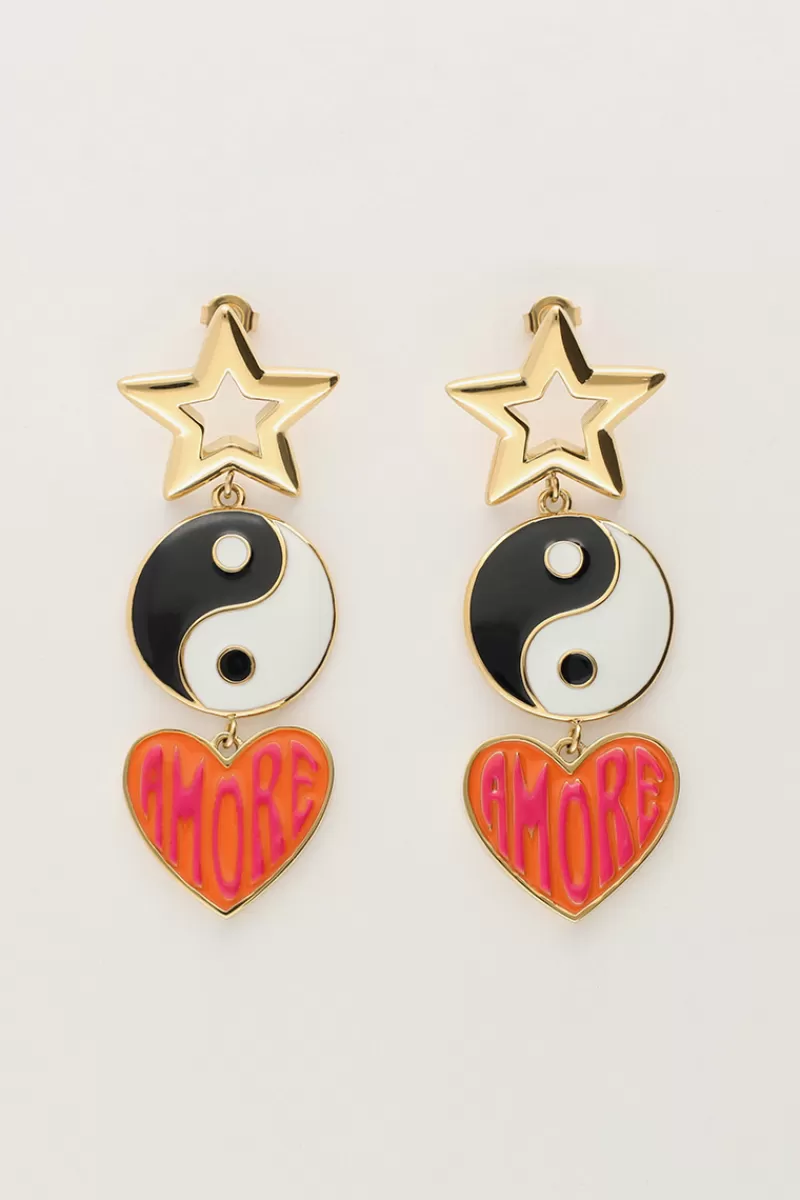 My Jewellery Boucles D'oreilles Candy Avec Trois Breloques