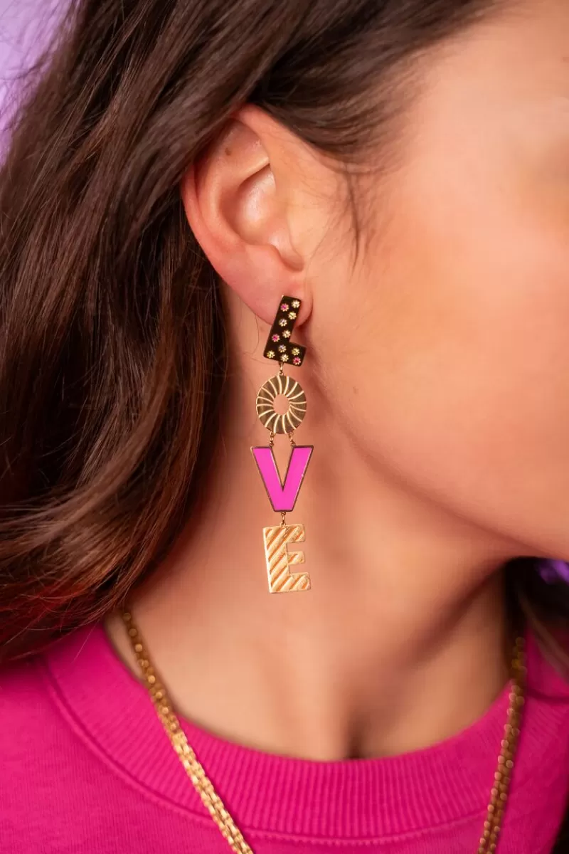 My Jewellery Boucles D'oreilles Candy Love Rose