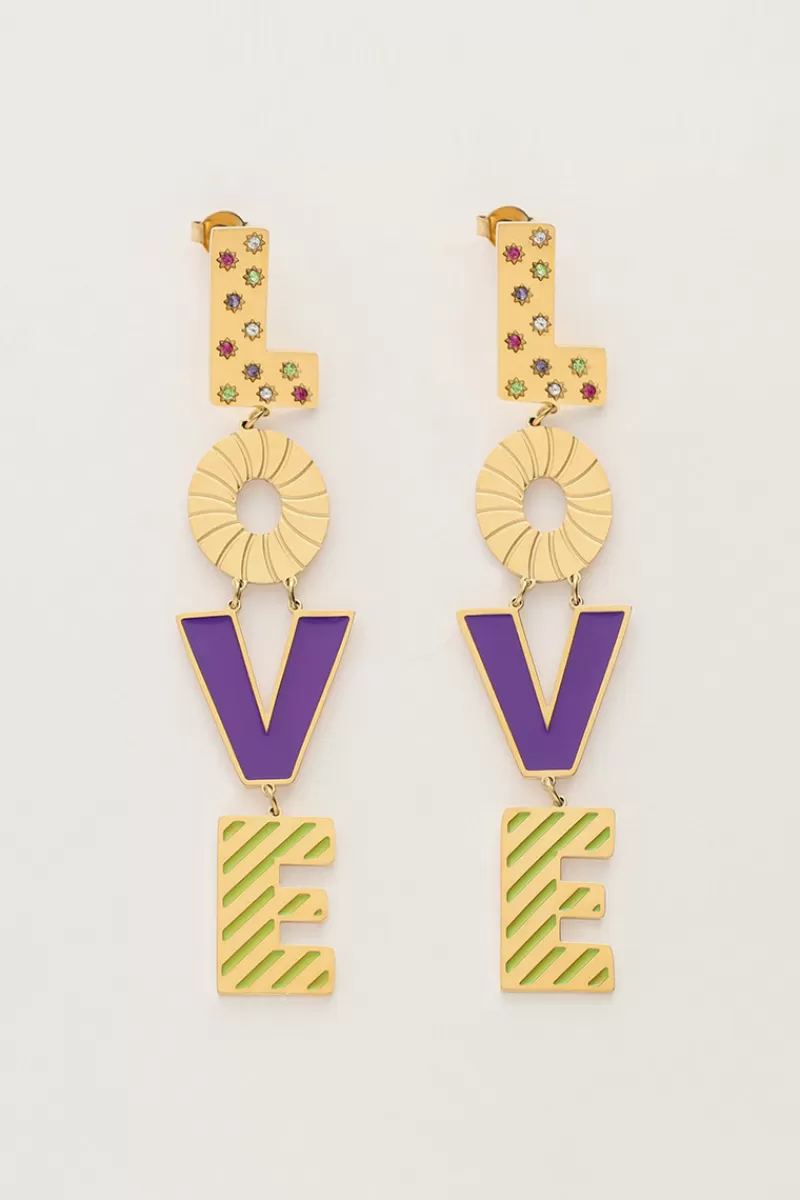 My Jewellery Boucles D'oreilles Candy Love Violettes