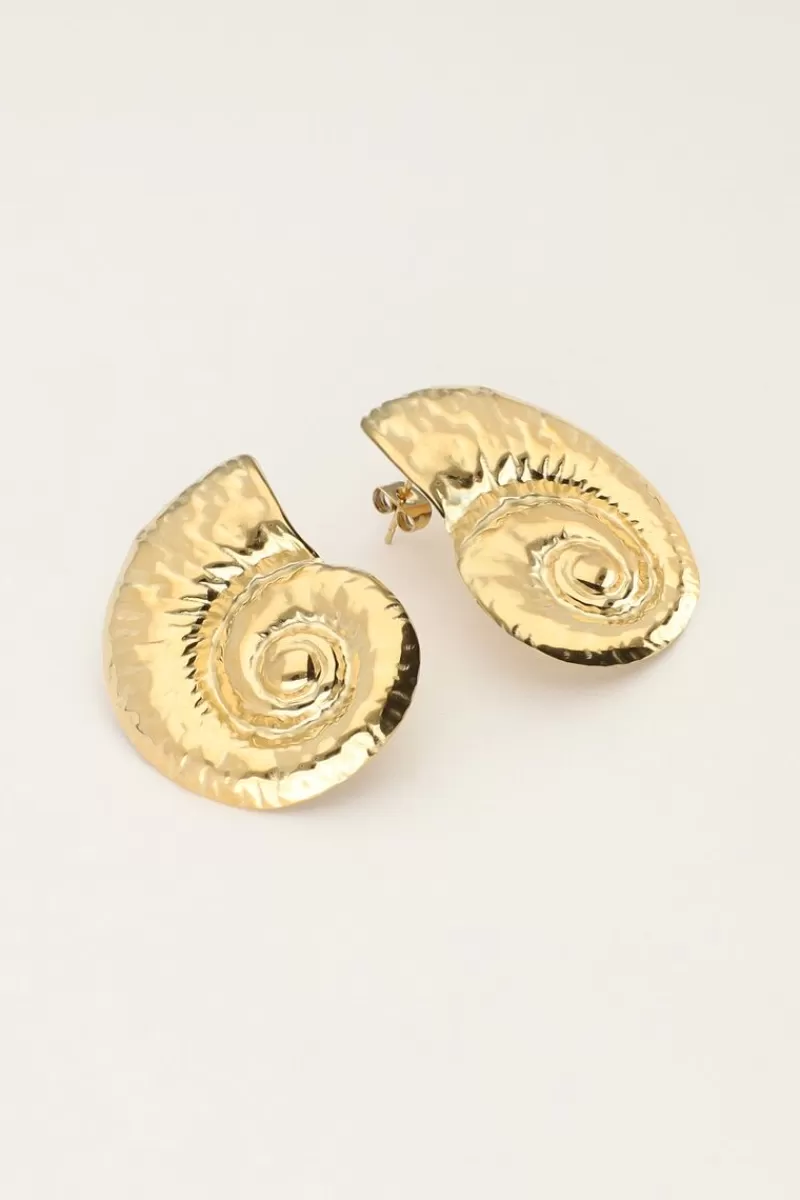 My Jewellery Boucles D'oreilles Clous D'oreilles Avec Gros Coquillage