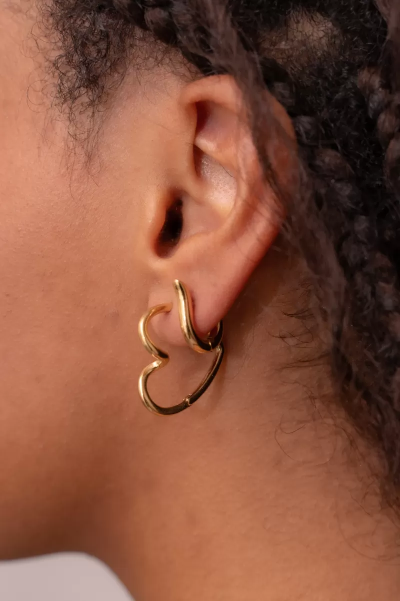 My Jewellery Boucles D'oreilles Coeur Tourbillon