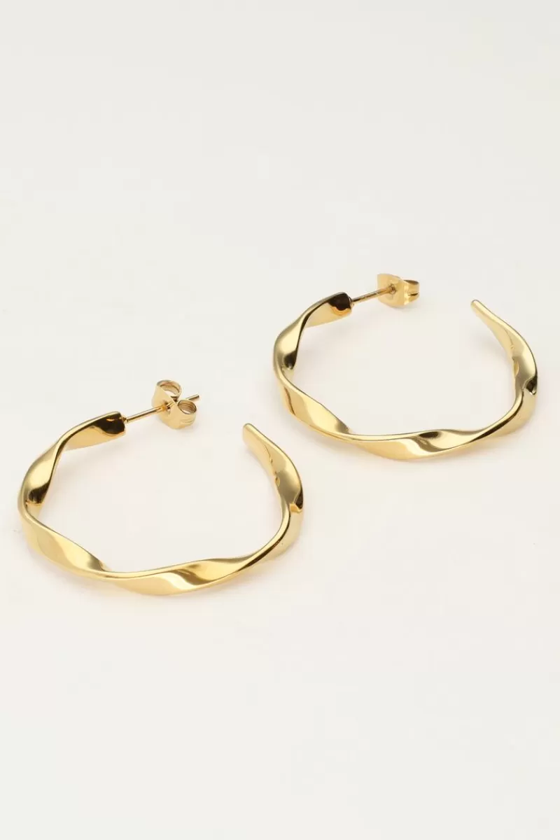 My Jewellery Boucles D'oreilles Créoles Torsadées