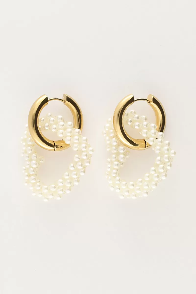 My Jewellery Boucles D'oreilles Cœur Avec Perles