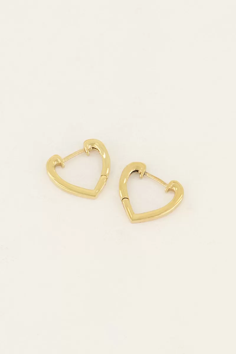My Jewellery Boucles D’oreilles Cœur Ouvert