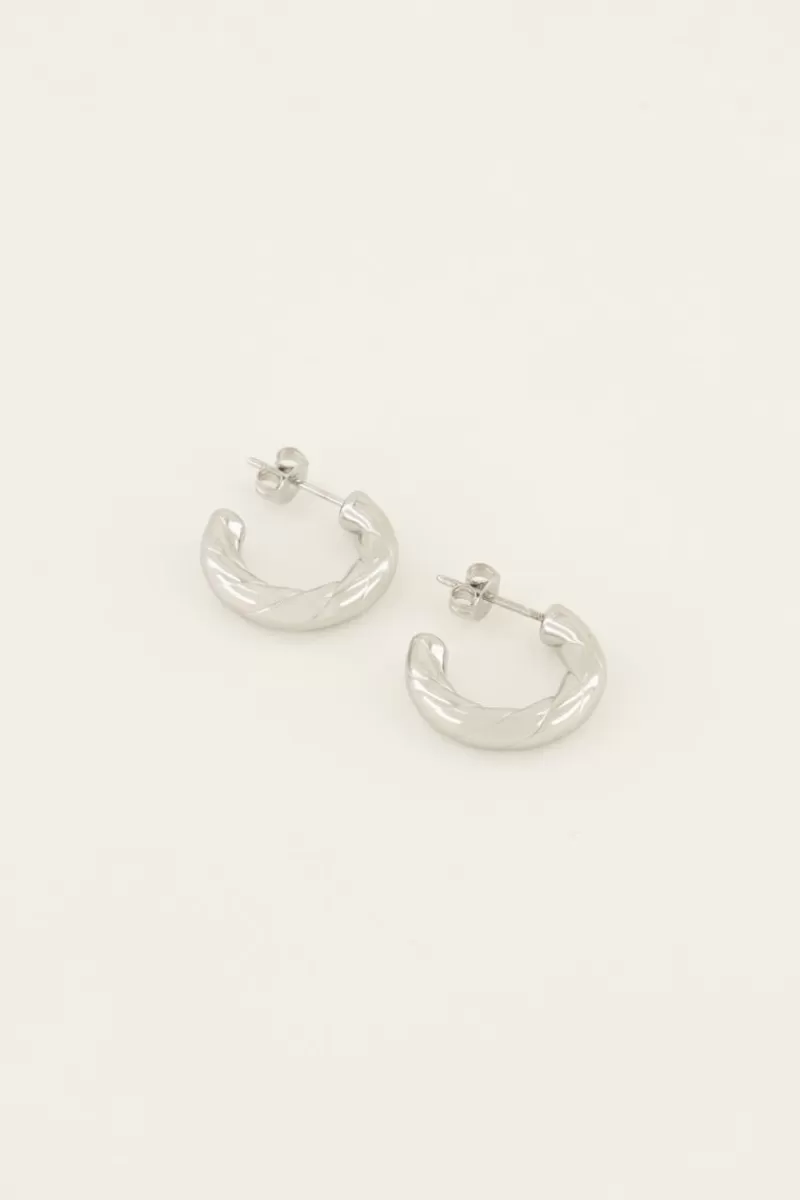 My Jewellery Boucles D'oreilles En Corde Ouverte