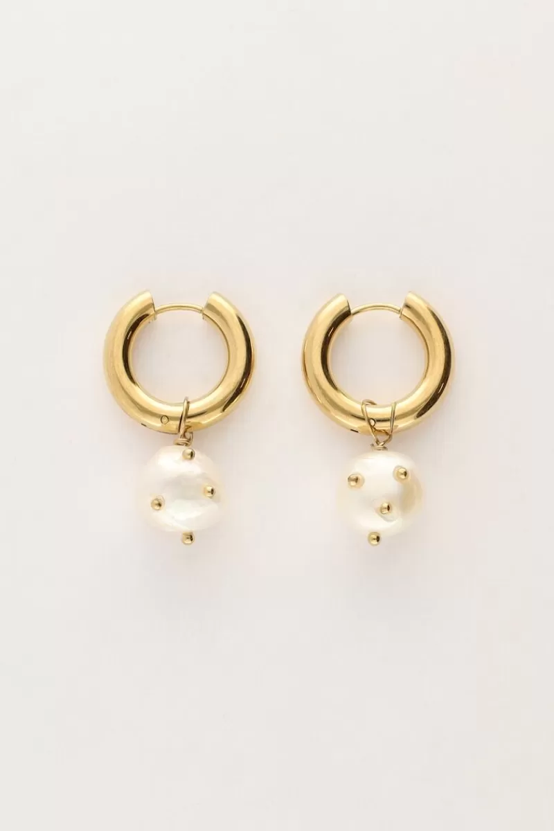 My Jewellery Boucles D'oreilles En Perles Avec Clous