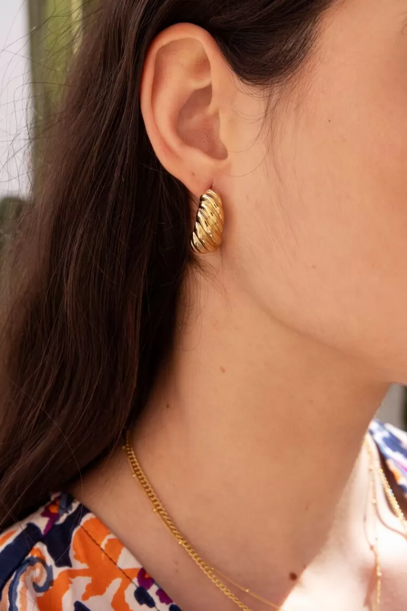 My Jewellery Boucles D'oreilles Gouttes Avec Petits Rebords