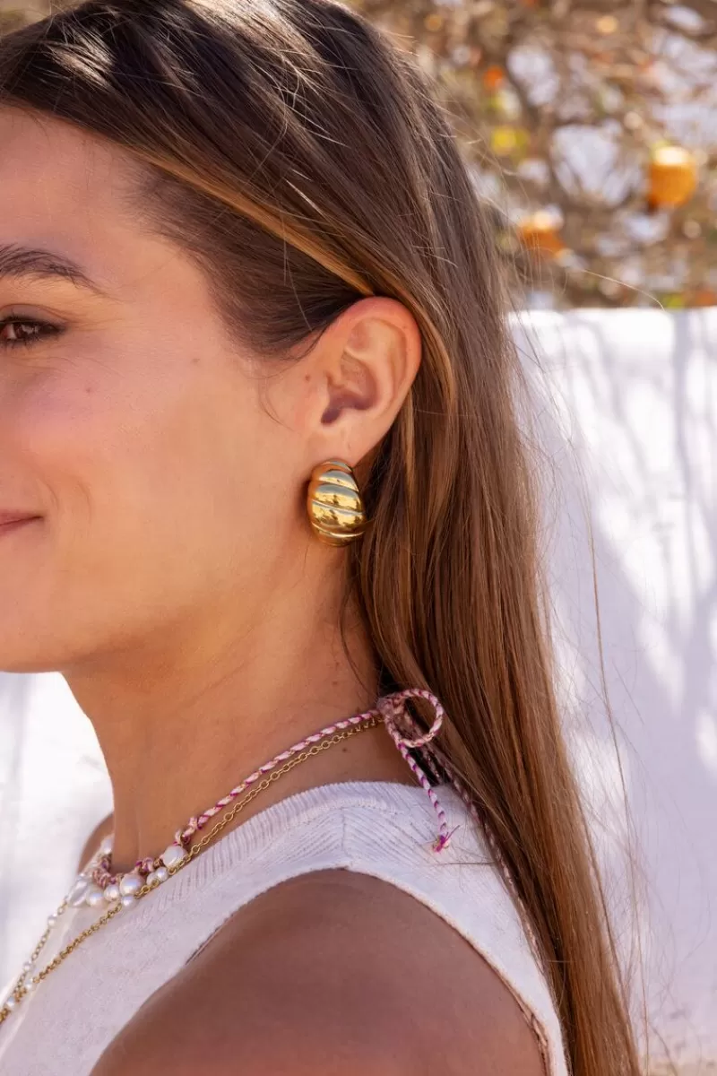 My Jewellery Boucles D'oreilles Gouttes Avec Rebords De Grande Taille