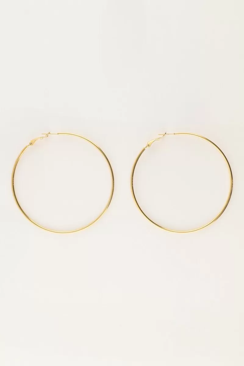 My Jewellery Boucles D'oreilles Grandes Et Fines