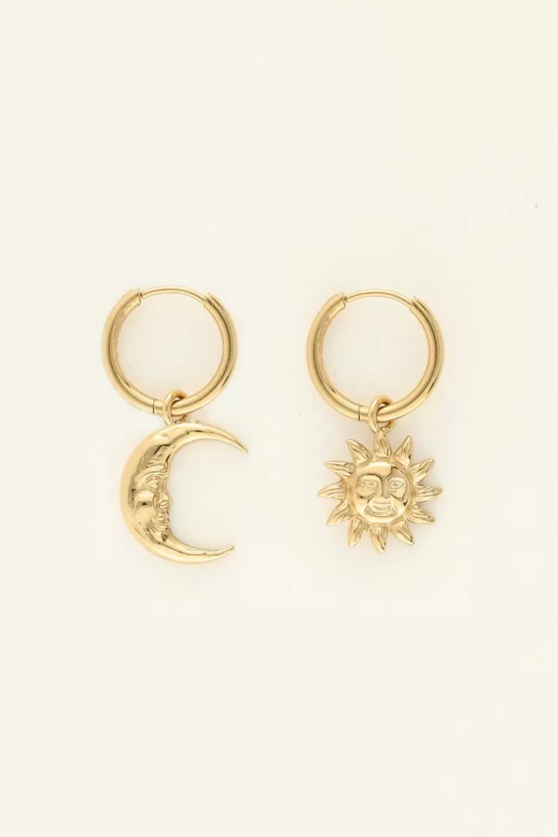 My Jewellery Boucles D’oreilles Lune & Soleil Mystic