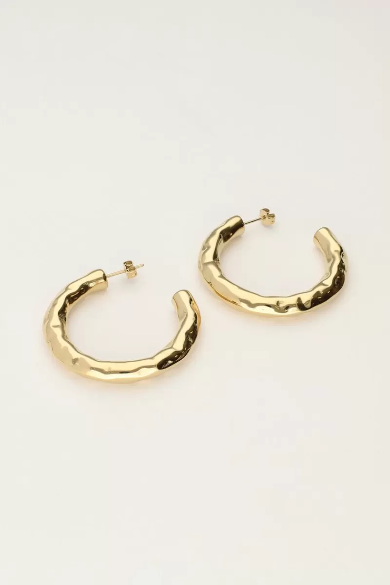 My Jewellery Boucles D'oreilles Martelées