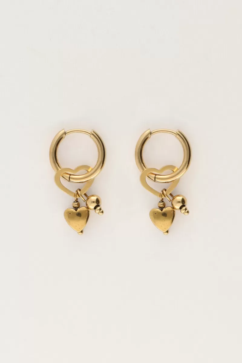 My Jewellery Boucles D'oreilles Mini Avec Différents Cœurs