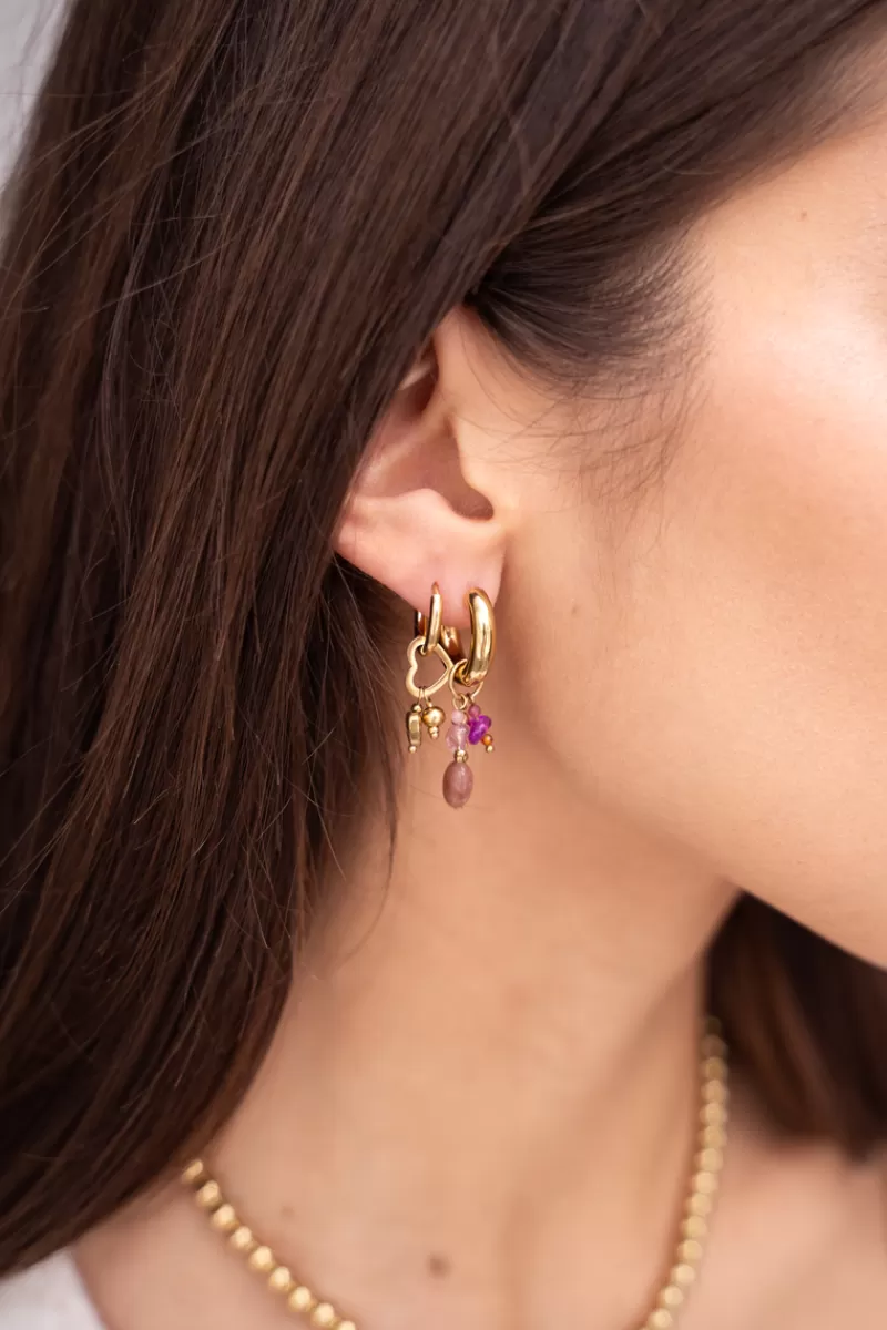 My Jewellery Boucles D'oreilles Mini Avec Différents Cœurs