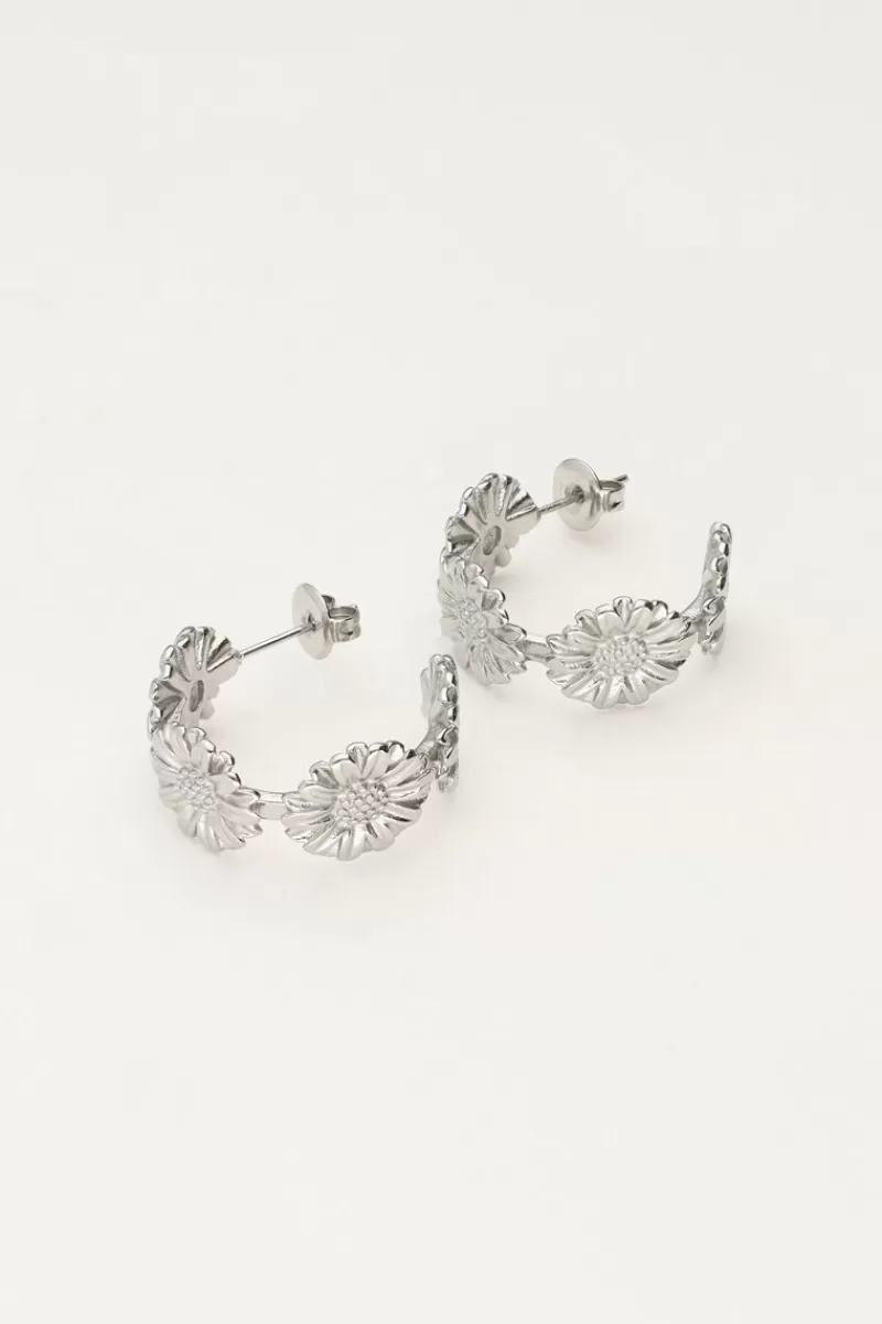 My Jewellery Boucles D'oreilles Moyennes Avec Fleurs