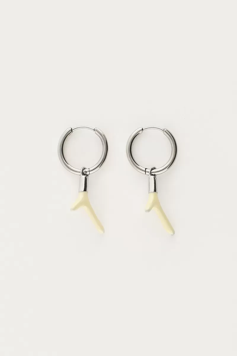 My Jewellery Boucles D'oreilles Océan Avec Corail Beige