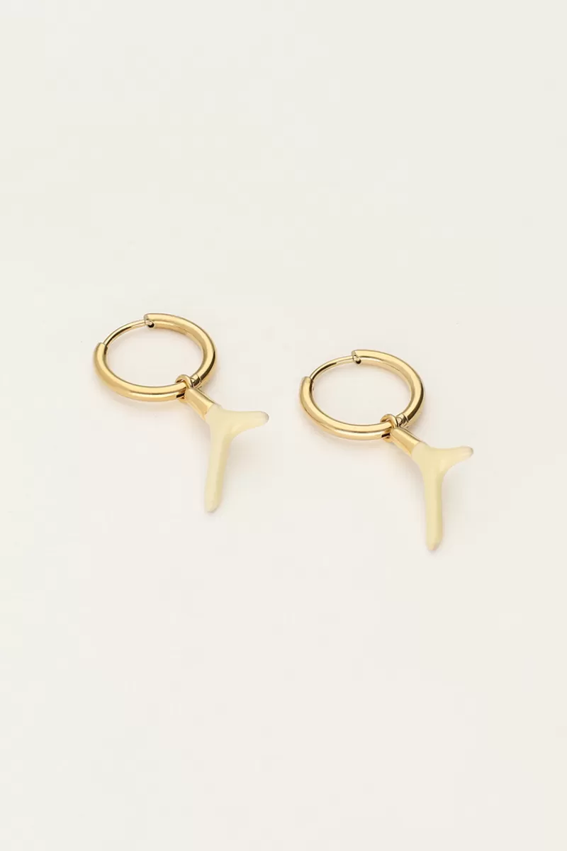 My Jewellery Boucles D'oreilles Océan Avec Corail Beige