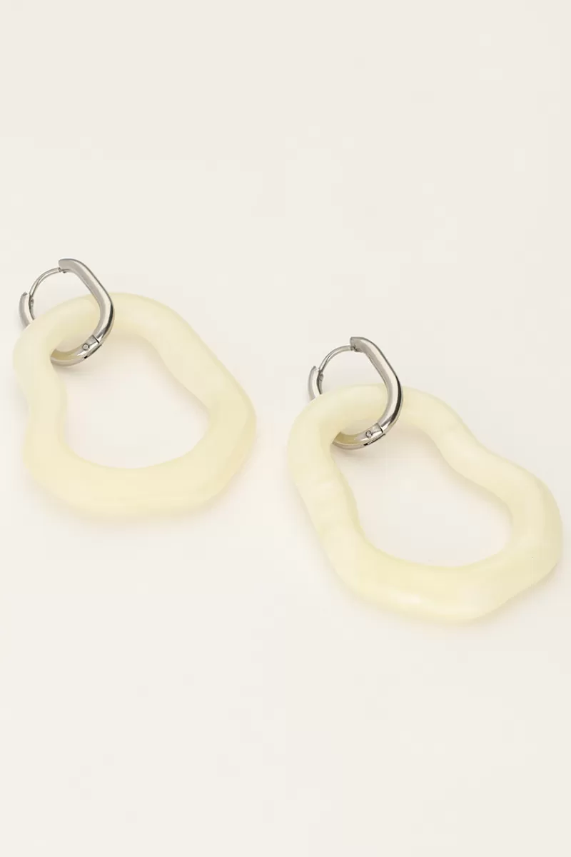 My Jewellery Boucles D'oreilles Océan Maxi Beige