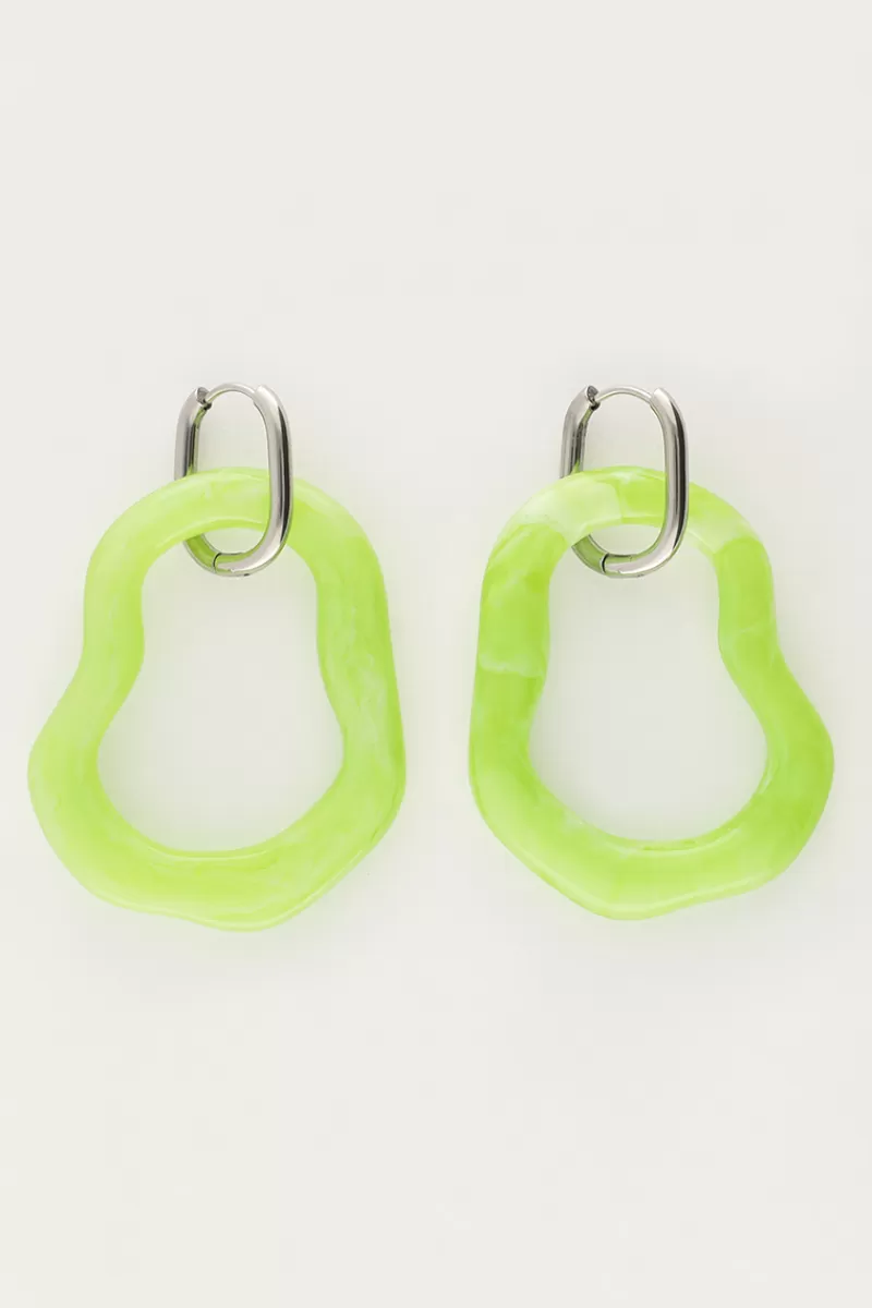 My Jewellery Boucles D'oreilles Océan Maxi Vert