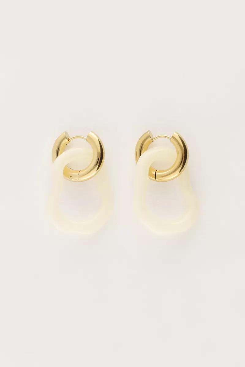 My Jewellery Boucles D'oreilles Océan Mini Beige