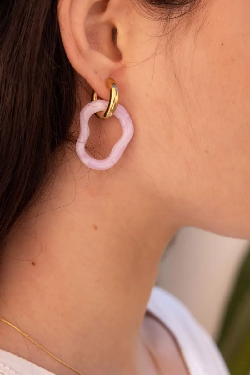 My Jewellery Boucles D'oreilles Océan Mini Lilas