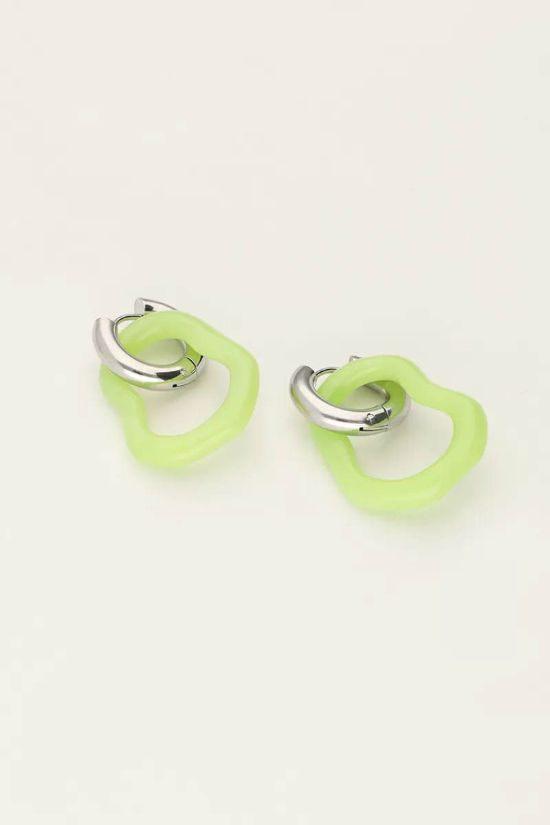 My Jewellery Boucles D'oreilles Océan Mini Vert