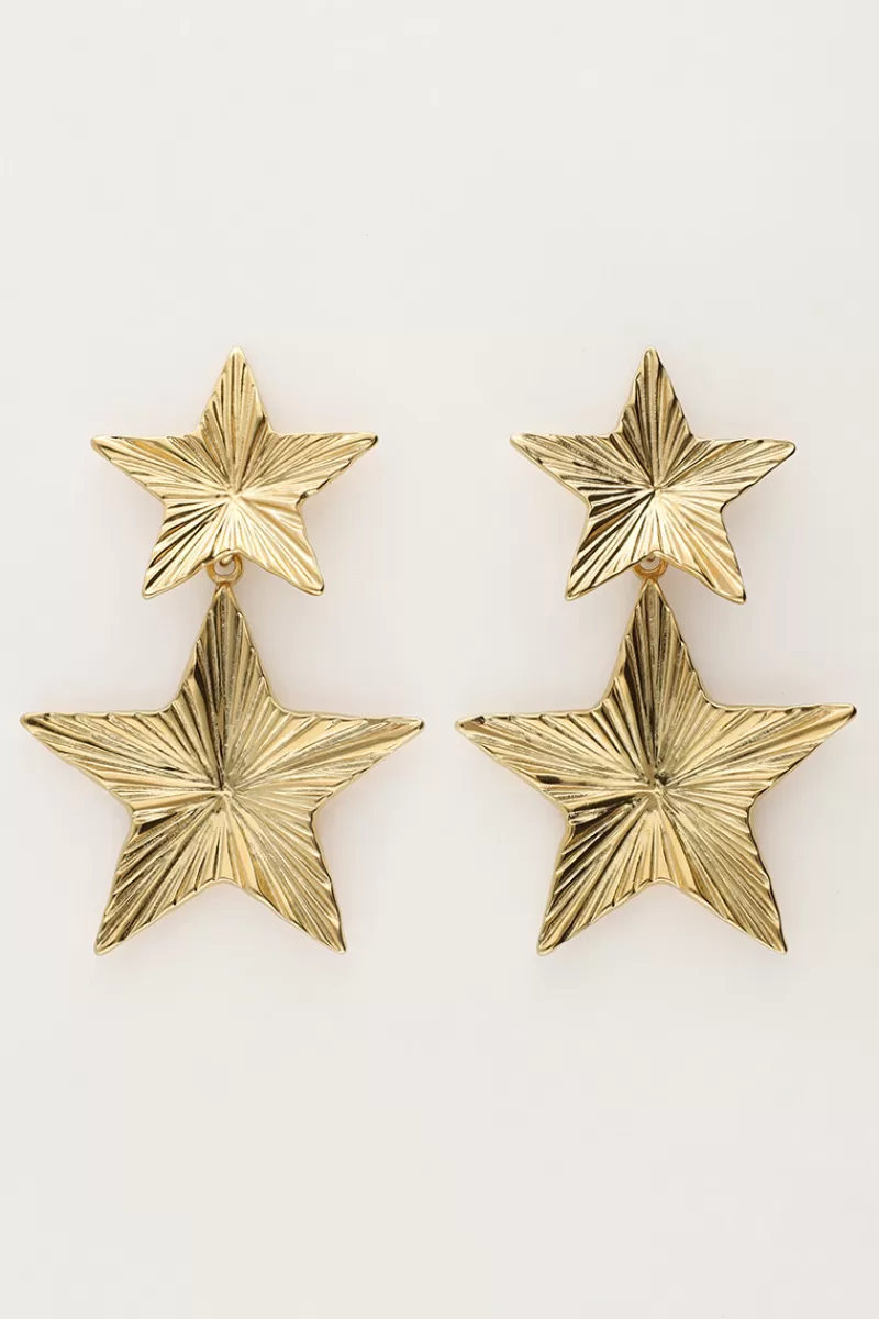 My Jewellery Boucles D'oreilles Pendantes Starry Avec étoiles
