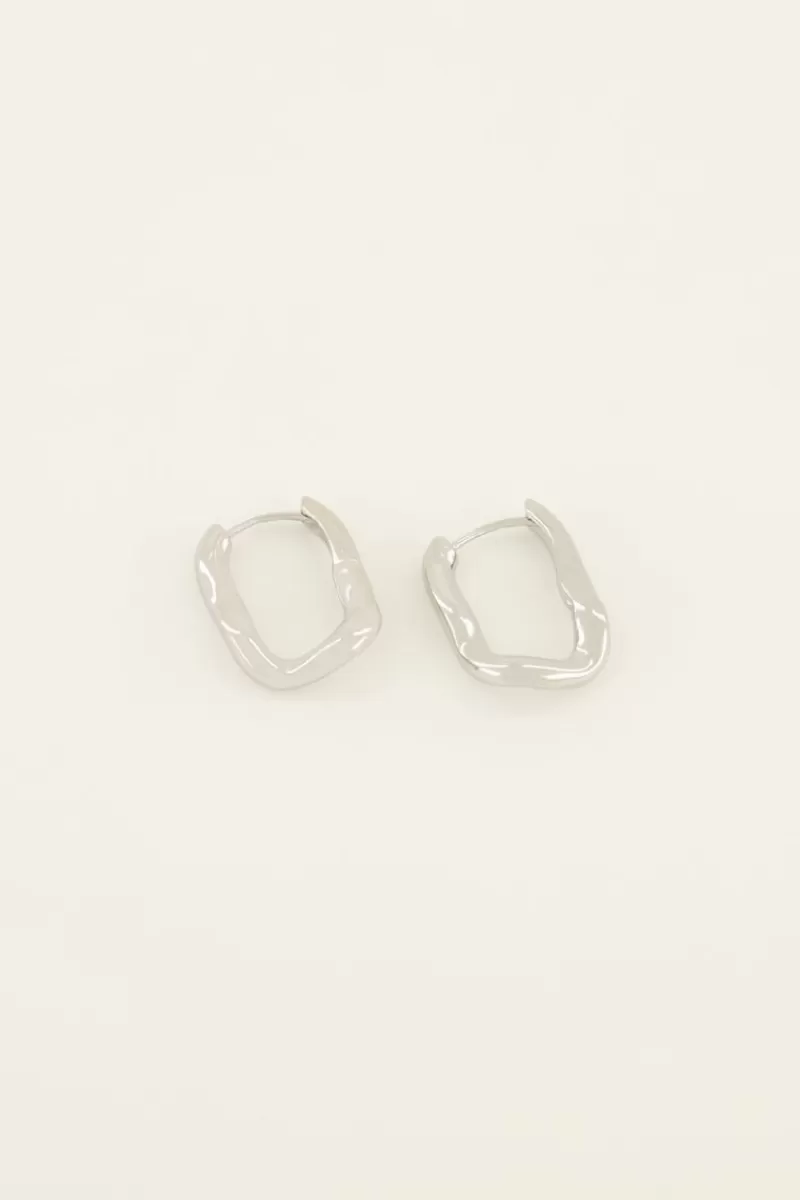My Jewellery Boucles D’oreilles Pendantes Swirl Ovale