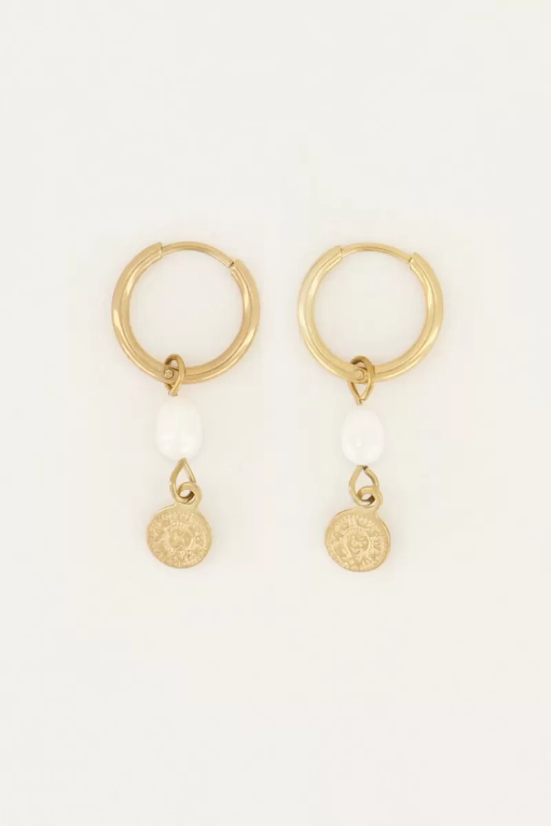 My Jewellery Boucles D’oreilles Perle Et Pièce