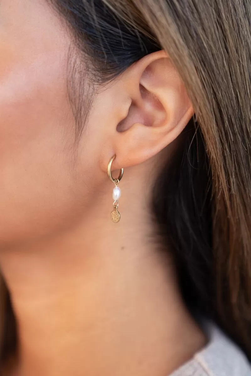 My Jewellery Boucles D’oreilles Perle Et Pièce