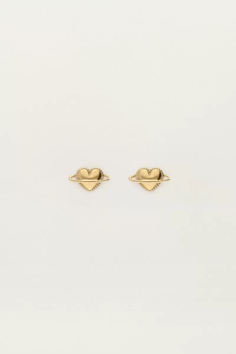 My Jewellery Boucles D'oreilles Puces Coeurs