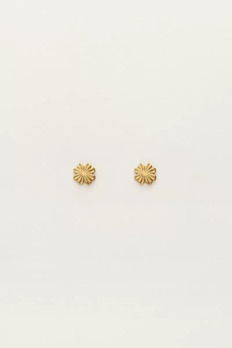 My Jewellery Boucles D'oreilles Puces Fleur De Trèfle
