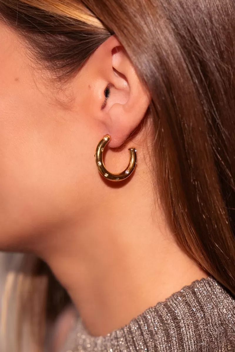 My Jewellery Boucles D'oreilles Serties De Pierres Universe