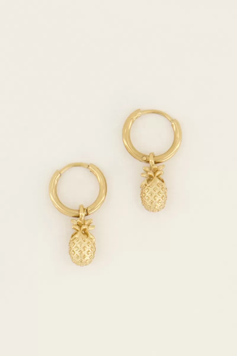 My Jewellery Boucles D’oreilles Souvenir à Pendentif Ananas