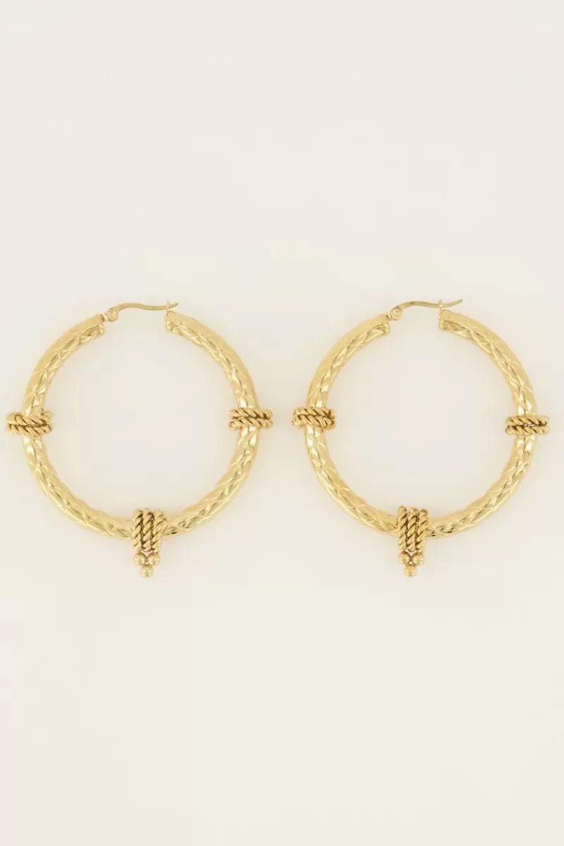 My Jewellery Boucles D’oreilles Swirl Avec Structure