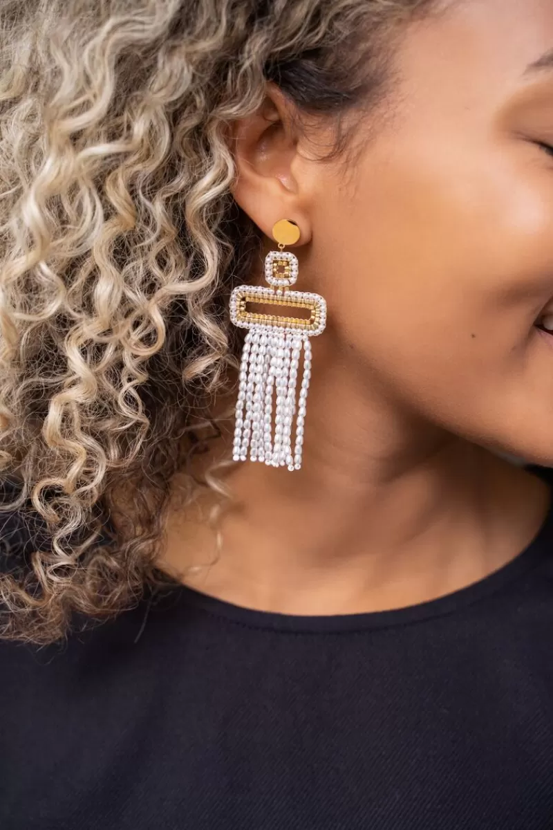 My Jewellery Boucles D’oreilles Tendance Avec Perles