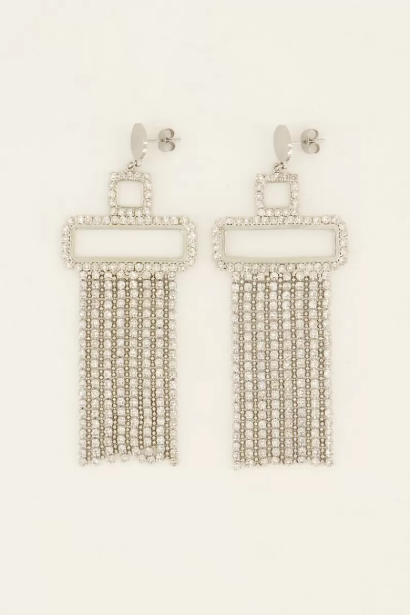 My Jewellery Boucles D'oreilles Tendance Avec Strass